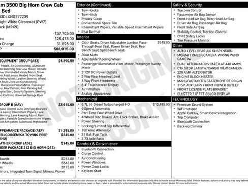 Used 2022 RAM 3500 Big Horn w/ Level C Equiment Group image 6