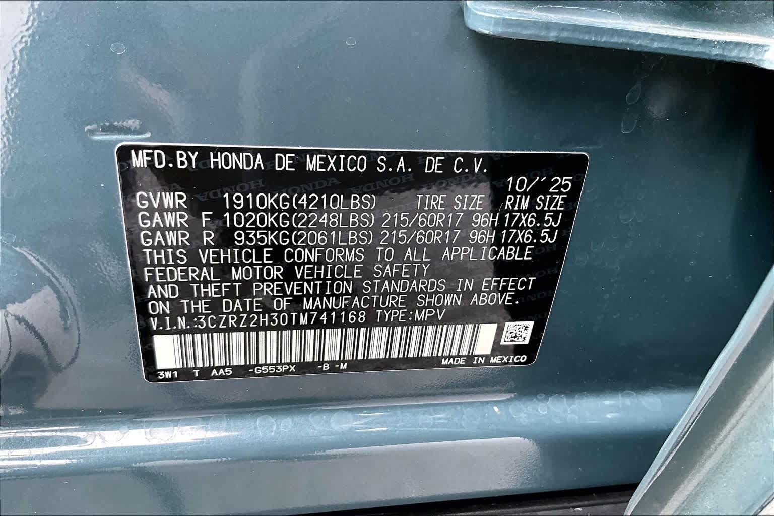 Used 2026 Honda HR-V LX image 35