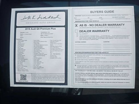 Used 2018 Audi Q5 2.0T Premium Plus w/ Premium Plus Package AWD/4WD image 16