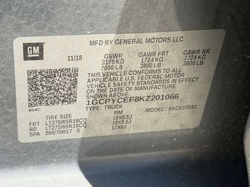 Used 2019 Chevrolet Silverado 1500 Custom Trail Boss w/ Custom Convenience Package image 21