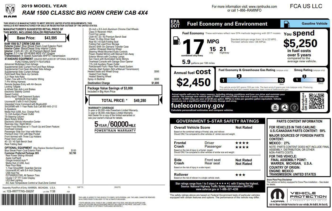 Used 2019 RAM 1500 Big Horn AWD/4WD image 37