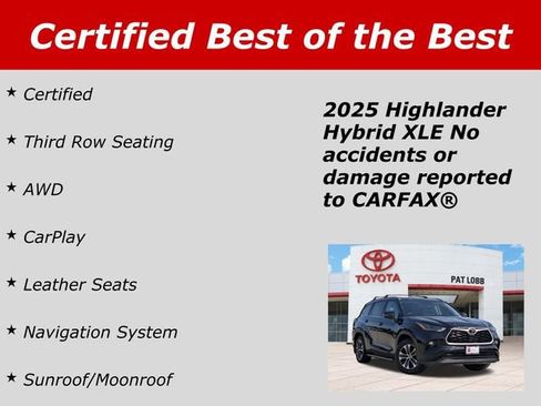 Certified 2025 Toyota Highlander XLE AWD/4WD image 42