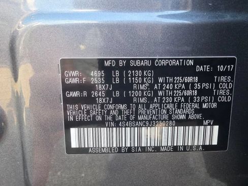 Used 2018 Subaru Outback 2.5i Limited AWD/4WD image 18