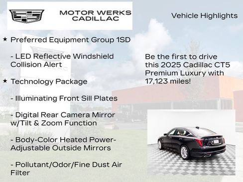 Certified 2025 Cadillac CT5 Premium Luxury w/ Platinum Package AWD/4WD image 7