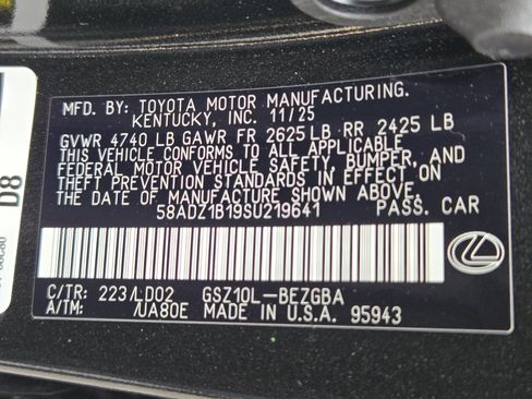 New 2025 Lexus ES 350 w/ Premium Package image 23