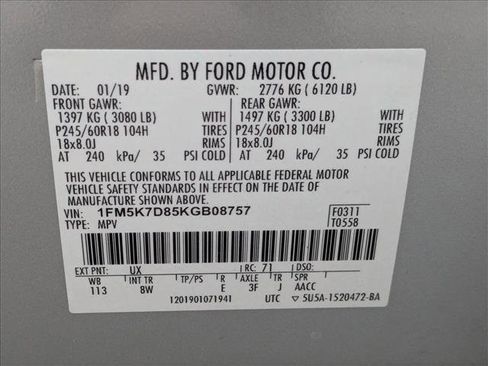 Used 2019 Ford Explorer XLT w/ Equipment Group 201A image 24