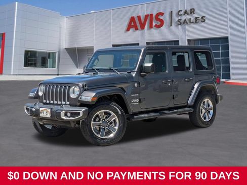 Used 2022 Jeep Wrangler Unlimited Sahara w/ Cold Weather Group AWD/4WD image 1