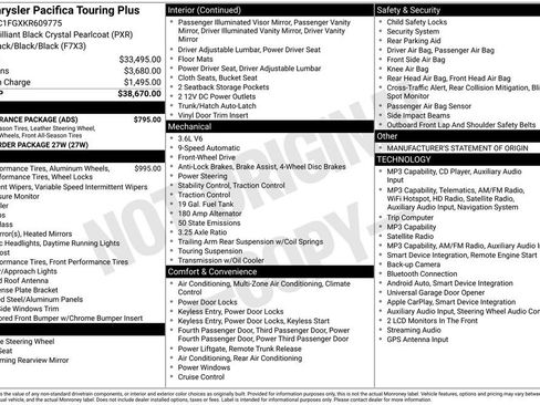 Used 2019 Chrysler Pacifica Touring Plus w/ S Appearance Package FWD image 14