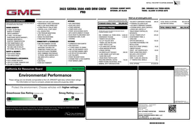 Used 2022 GMC Sierra 3500 Pro w/ Convenience Package AWD/4WD image 3