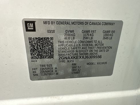 Certified 2018 Chevrolet Equinox LT FWD image 20