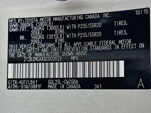Used 2016 Lexus RX 350 AWD w/ Premium Package image 12