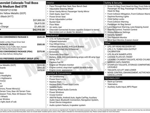Used 2023 Chevrolet Colorado Trail Boss AWD/4WD image 3