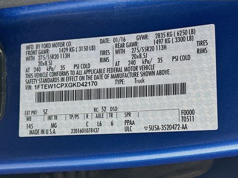 Used 2016 Ford F150 XLT w/ Equipment Group 302A Luxury image 12