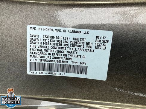 Used 2018 Honda Odyssey Touring image 26
