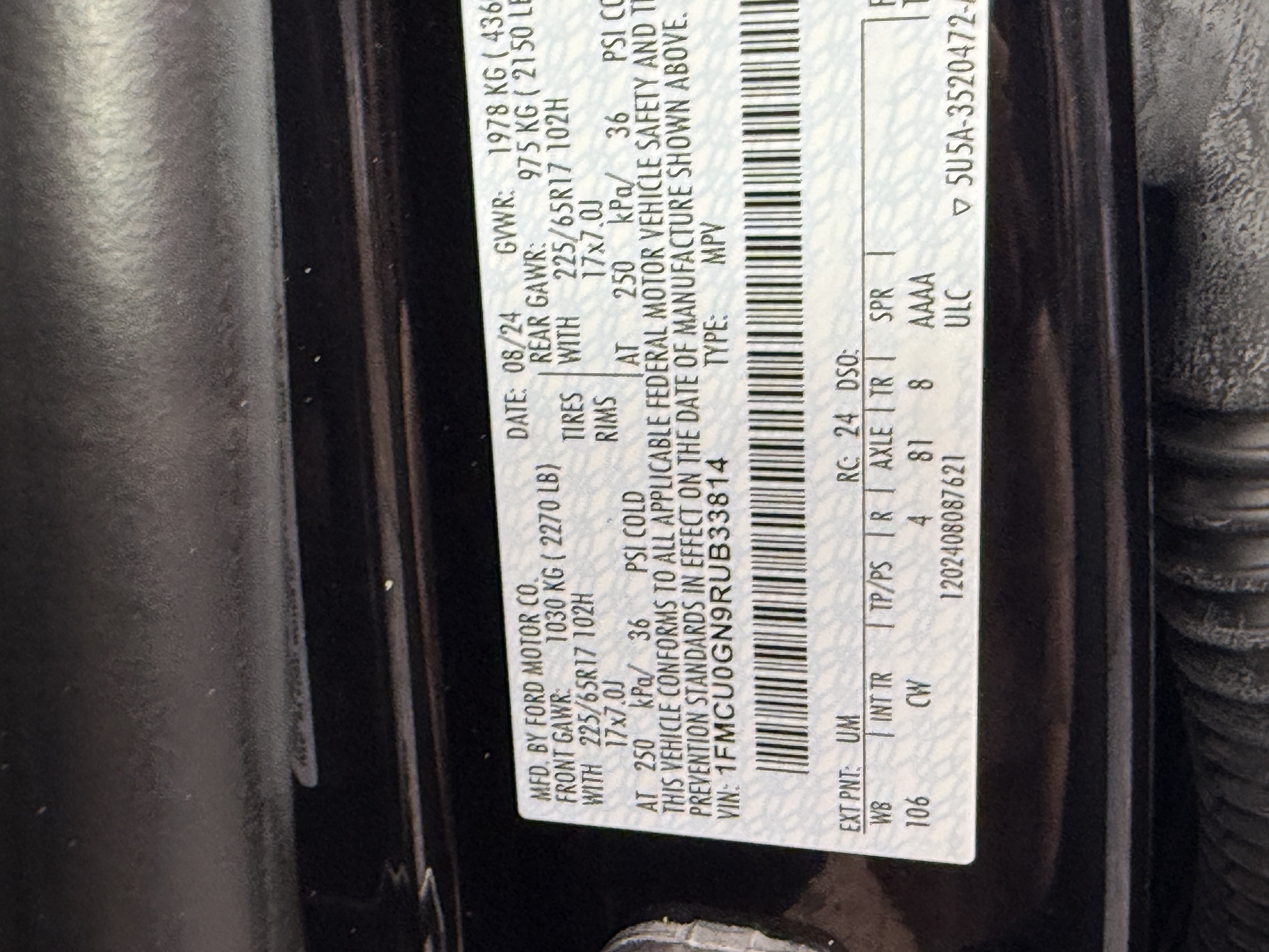 Certified 2024 Ford Escape Active w/ Tech Pack #2 FWD image 33