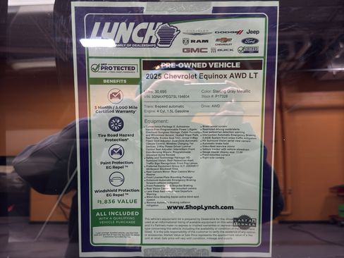 Used 2025 Chevrolet Equinox LT w/ Convenience Package II image 40