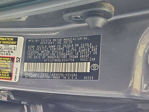 Used 2020 Toyota Camry SE w/ Sunroof Package FWD image 32