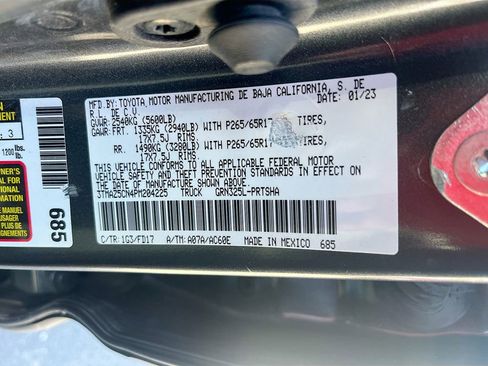 Used 2023 Toyota Tacoma TRD Sport w/ Technology Package RWD image 30