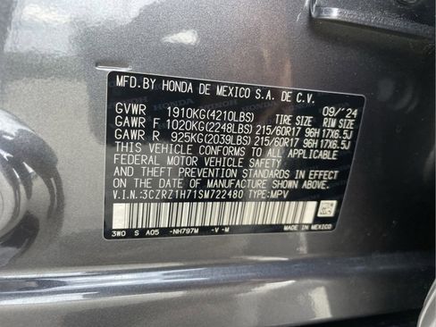 Certified 2025 Honda HR-V EX-L image 23