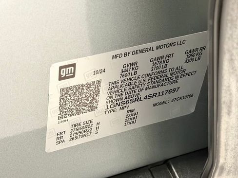 Certified 2025 Chevrolet Tahoe Premier AWD/4WD image 26
