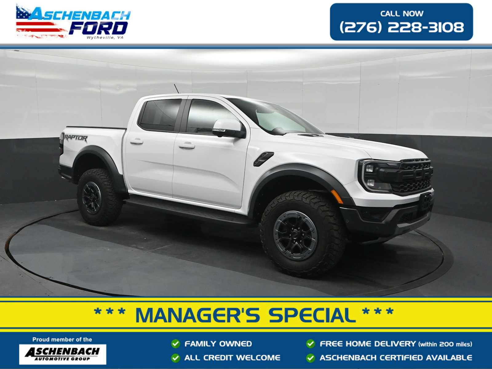 Certified 2024 Ford Ranger Raptor AWD/4WD image 1