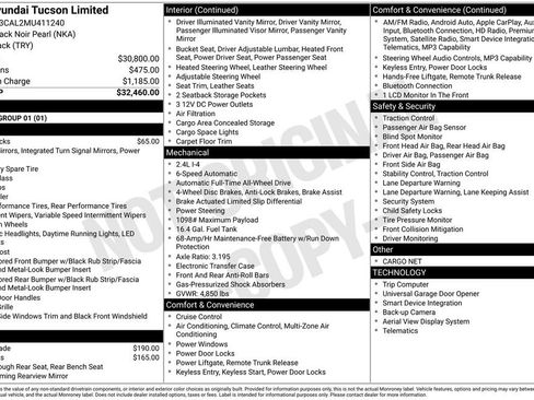Used 2021 Hyundai Tucson Limited AWD/4WD image 3