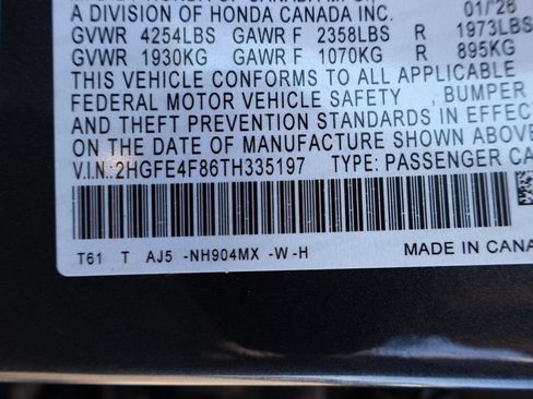 Certified 2026 Honda Civic Sport Touring image 35