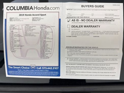 Certified 2019 Honda Accord Sport image 37