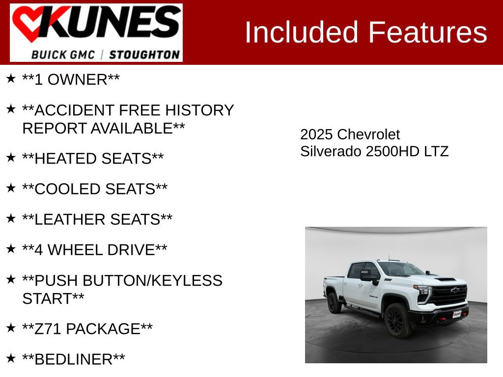 Used 2025 Chevrolet Silverado 2500 LTZ w/ LTZ Plus Package AWD/4WD image 3