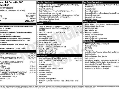 Used 2023 Chevrolet Corvette Z06 RWD image 6