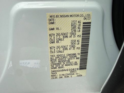 Used 2023 Nissan Frontier SV w/ SV Convenience Package image 29