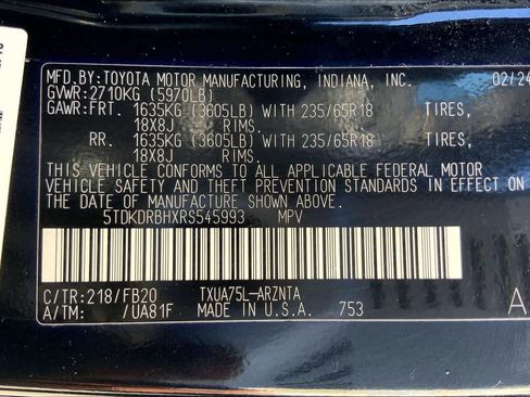 Certified 2024 Toyota Highlander LE image 36