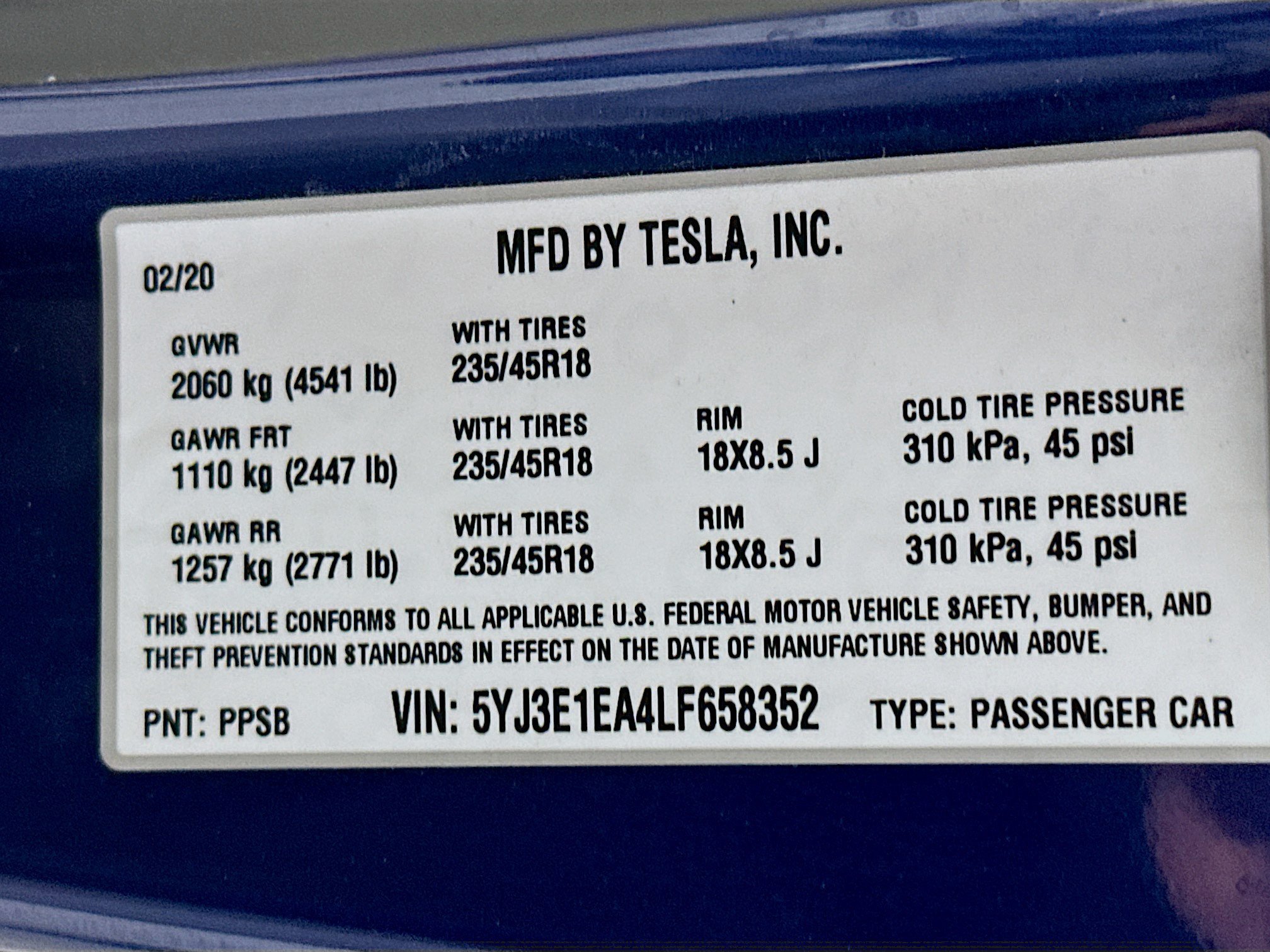 Used 2020 Tesla Model 3 Standard Range Plus RWD image 12