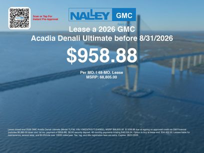 New 2026 GMC Acadia Denali Ultimate w/ LPO, Floor Liner Package