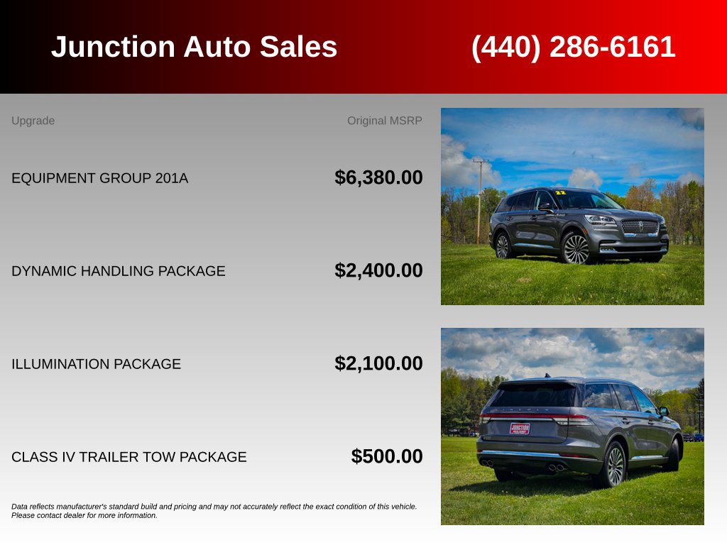 Used 2022 Lincoln Aviator Reserve w/ Equipment Group 201A AWD/4WD image 5