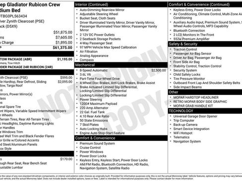 Used 2023 Jeep Gladiator Rubicon w/ Trailer Tow Package AWD/4WD image 21