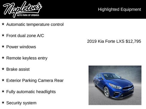 Used 2019 Kia Forte LXS FWD image 3