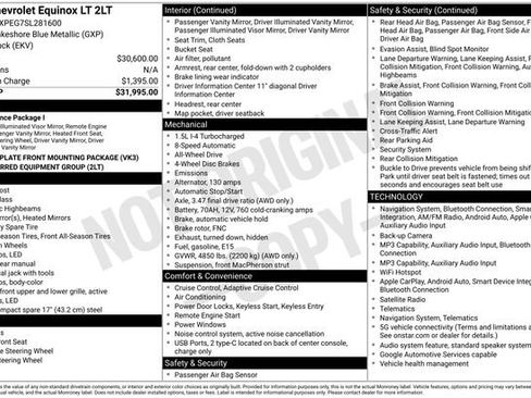 Used 2025 Chevrolet Equinox LT AWD/4WD image 9