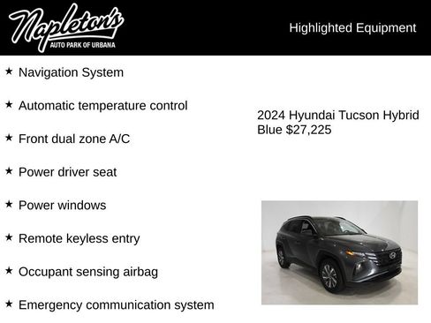 Used 2024 Hyundai Tucson Blue AWD/4WD image 16