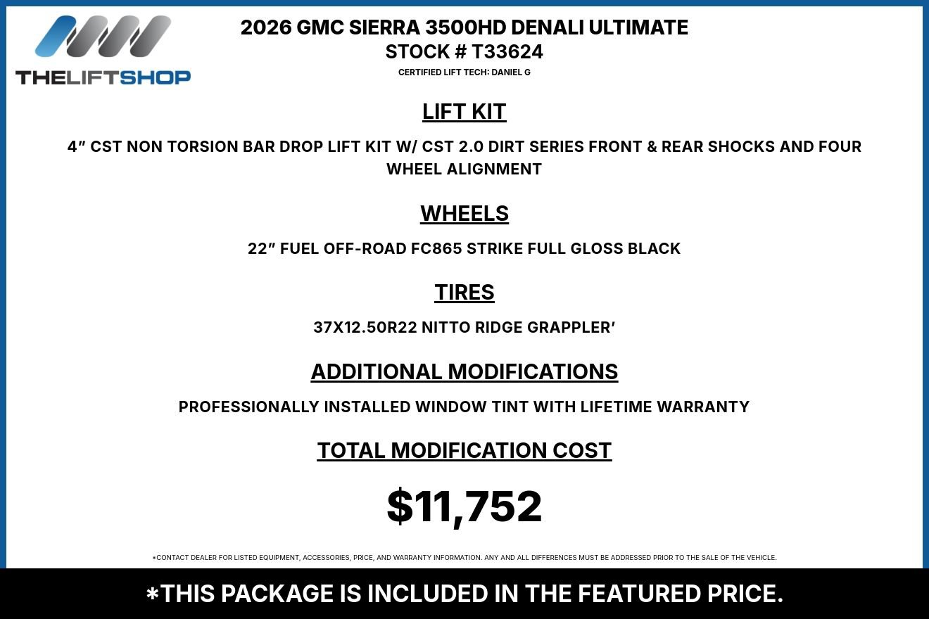 Used 2026 GMC Sierra 3500 Denali Ultimate AWD/4WD image 2