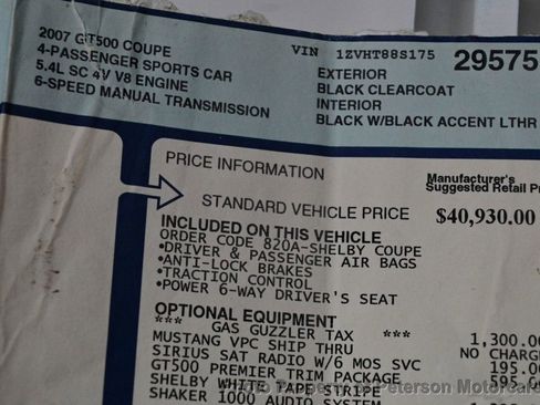 Used 2007 Ford Mustang Shelby GT500 image 50