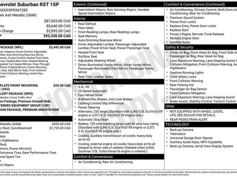 Used 2023 Chevrolet Suburban RST w/ Luxury Package AWD/4WD image 5