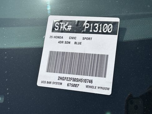 Used 2025 Honda Civic Sport image 5