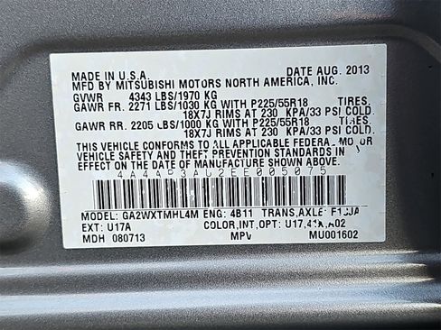 Used 2014 Mitsubishi Outlander Sport ES image 33