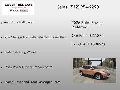 New 2026 Buick Envista Sport Touring w/ Convenience I Package FWD image 18