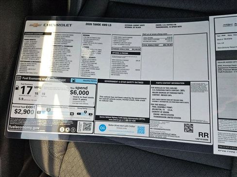 New 2026 Chevrolet Tahoe LS w/ LPO, Dark Essentials Package image 18