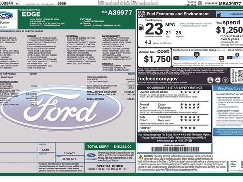 Used 2021 Ford Edge Titanium image 23