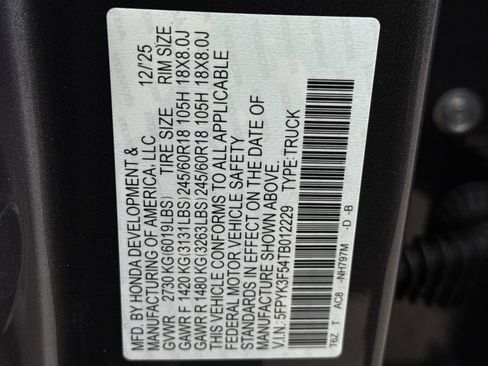 New 2026 Honda Ridgeline RTL image 25