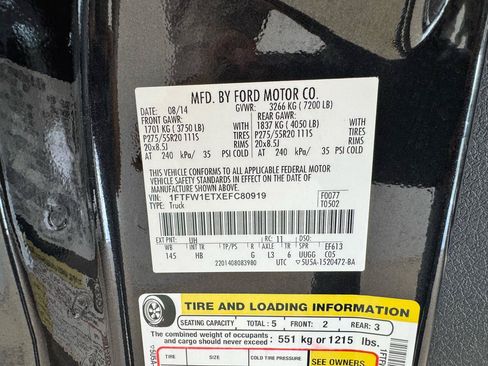 Used 2014 Ford F150 Lariat w/ Equipment Group 502A Luxury AWD/4WD image 40