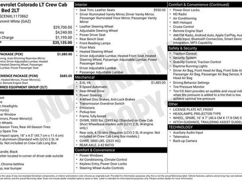 Used 2020 Chevrolet Colorado LT w/ Luxury Package RWD image 4